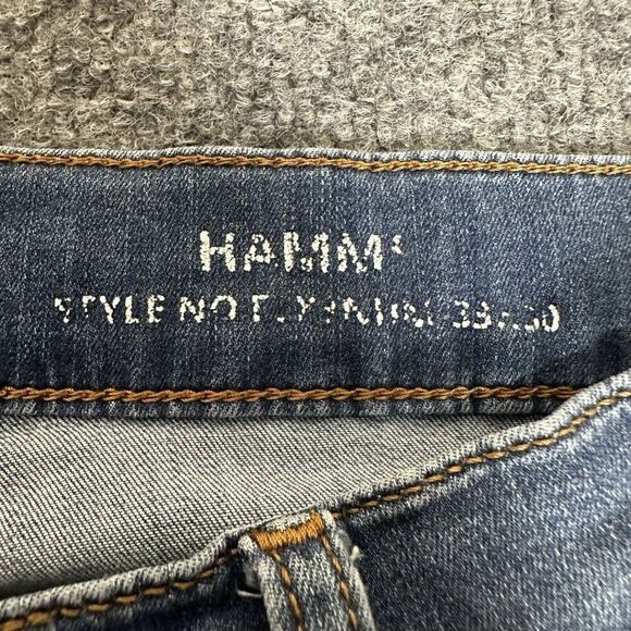 Mugsy Hamms Jeans Mens 31x29 Blue Stretch Straight Fit Denim Pants Casual Adult - Picture 3 of 11